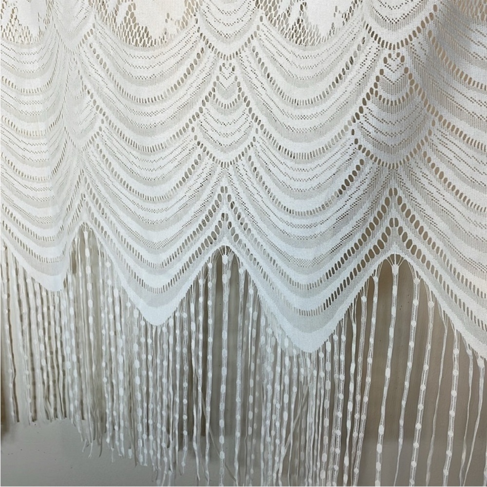 NWT. Siren Lily Maternity Fashion Floral Lace Fringe Hem Kimono. Large . - Picture 12 of 12